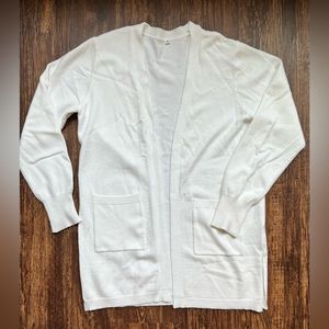 NWOT Soft White Cardigan Sweater